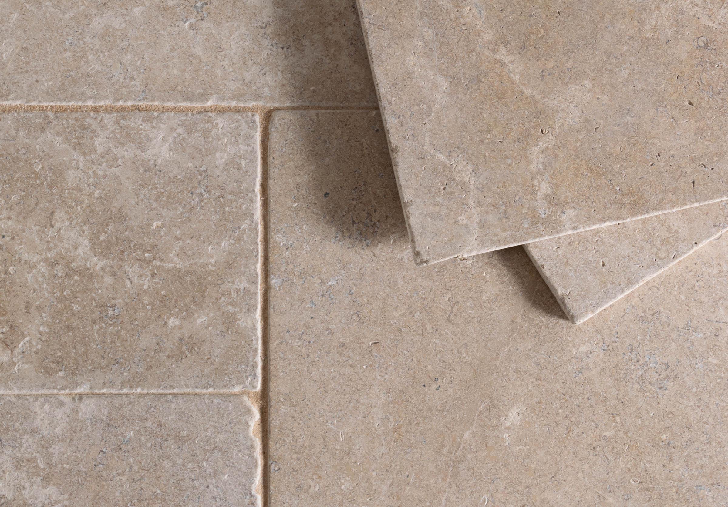 Dijon Tumbled Limestone Tiles | Floors of Stone